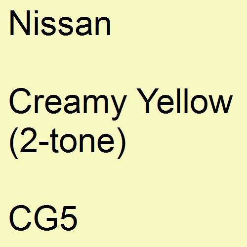 Nissan, Creamy Yellow (2-tone), CG5.